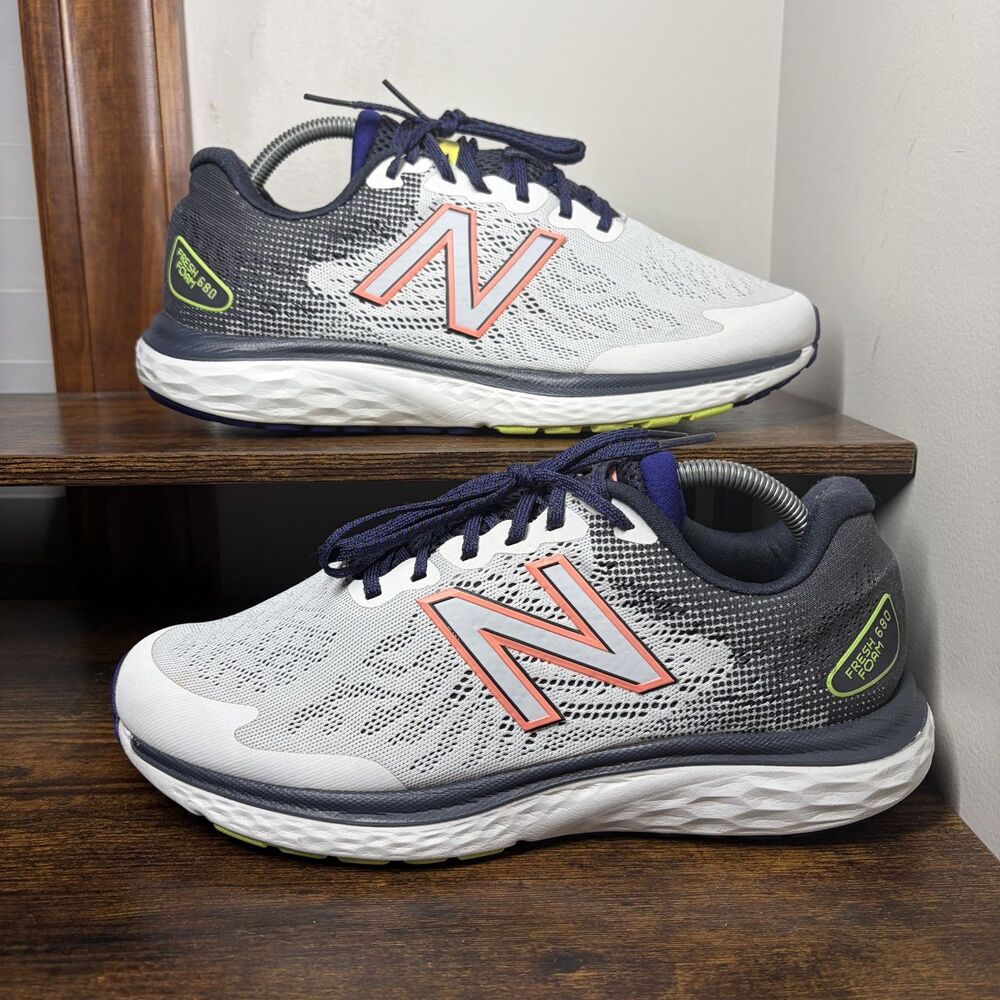 New Balance Fresh Foam 680v7 W680LW7 Running Shoes Gray Womens 11